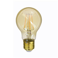Load image into Gallery viewer, LED bulb (A60) / Vintage amber glass, E27 base, 3.8W consumable (30W equivalent), 350 lumens, warm white light
