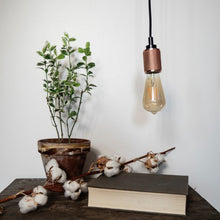 Load image into Gallery viewer, Edison/Vintage LED Bulb (ST64) with amber glass, E27 base, 3.8W (30W equivalent), 350 lumens, warm white light