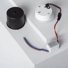 Cargar imagen en el visor de la galería, Balise LED Extérieure 3W Encastrable au Mur Ronde Occulare Noire