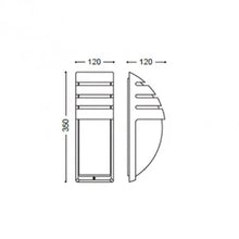 Cargar imagen en el visor de la galería, Applique Murale Extérieure Aluminium Titus Grid