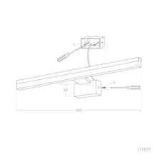 Carregar imagem no visualizador da galeria, Applique LED Salle de Bain 7W Lenny pour Miroir
