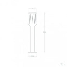 Charger l'image dans la galerie, Balise Extérieure en Saillie sur Pied 50 cm Aluminium Hovd