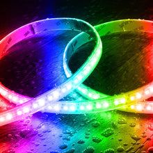 Charger l'image dans la galerie, Bobine LED RGB 220V AC 192 LED/m Largeur 14 mm 25 Mètres IP65 Coupe Soudable 10 cm