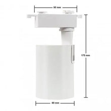 Carregar imagem no visualizador da galeria, Spot LED Bron 30W Noir/Blanc pour Rail Monophasé