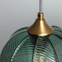 Charger l'image dans la galerie, Suspension Verre Klimt vert
