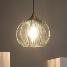 Charger l'image dans la galerie, Suspension Verre Klimt vert