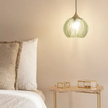 Charger l'image dans la galerie, Suspension Verre Klimt vert