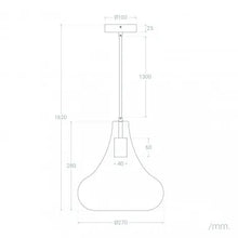 Charger l'image dans la galerie, Suspension Verre Tassel