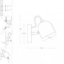 Charger l'image dans la galerie, Lampe Murale Bois et Métal Acalco