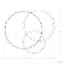 Charger l'image dans la galerie, Plafonnier LED Métal 27W / 30W Eklips Berno