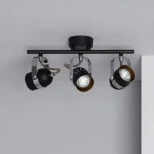 Charger l'image dans la galerie, Plafonnier Orientable Aluminium Sinner 3 Spots Noir