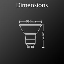 Charger l'image dans la galerie, Lot x5 Ampoules LED spot, culot GU10, conso 4,8 W, eq. 50 W, blanc neutre