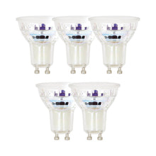 Charger l'image dans la galerie, Lot x5 Ampoules LED spot, culot GU10, conso 4,8 W, eq. 50 W, blanc neutre