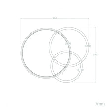 Charger l'image dans la galerie, Plafonnier LED Métal 27W / 30W Eklips Berno