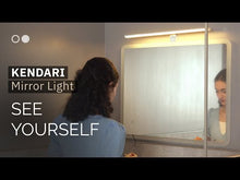 Charger et lire la vidéo dans la visionneuse de la Galerie, Applique Miroir Salle de Bain 12 W Argent Big Kendari