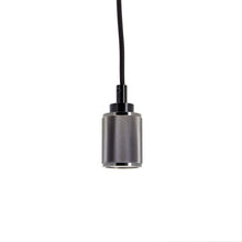 Carregar imagem no visualizador da galeria, Suspension à douille en aluminium, finition pointes de diamant argentées, culot E27