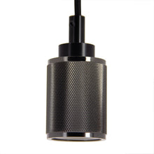 Carregar imagem no visualizador da galeria, Suspension à douille en aluminium, finition pointes de diamant argentées, culot E27