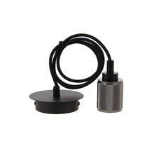 Carregar imagem no visualizador da galeria, Suspension à douille en aluminium, finition pointes de diamant argentées, culot E27