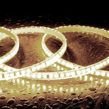 Charger l'image dans la galerie, Ruban LED Dimmable Auto-redressement 220V SMD2835 120LED/m 1000 lm/m IP65 Largeur 12mm sur mesure Coupe tous les 10cm
