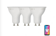 Carregar imagem no visualizador da galeria, Pack de 3 Ampoules LED connectées GU10 contrôle de couleur