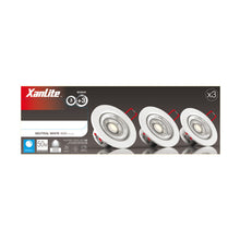 Charger l'image dans la galerie, Lot de 3 Spots Encastrable LED Intégrés - Dimmable et Orientable