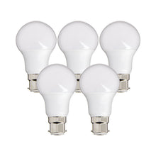 Charger l'image dans la galerie, Lot de 5 ampoules LED culot B22, conso. 9W (équivalent 60W), 806 lumens