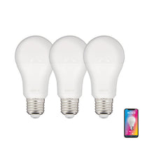 Load image into Gallery viewer, Pack de 3 Ampoules LED connectées A60 , culot E27, RVB CCT    XANLITE