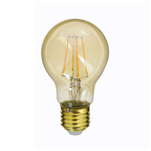 Charger l&#39;image dans la galerie, Ampoule LED (A60) / Vintage au verre ambré, culot E27, 3,8W cons. (30W eq.), 350 lumens, lumière blanc chaud

