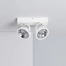 Carregar imagem no visualizador da galeria, Spot LED 30W CREE en Saillie Orientable AR111 Dimmable Noir / Blanc
