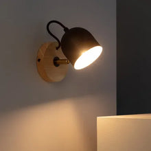 Load image into Gallery viewer, Lampe Murale Bois et Métal Acalco
