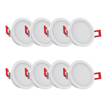 Cargar imagen en el visor de la galería, Pack de 8 spots LED intégrées CCT IP54 conso. 4W 345 lumens Noir / Blanc
