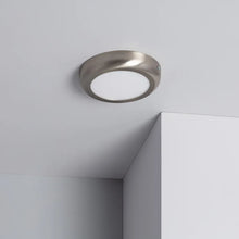 Cargar imagen en el visor de la galería, Plafonnier LED Rond 12W Métal Design Silver Ø175 mm
