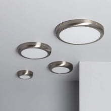 Load image into Gallery viewer, Plafonnier LED Rond 12W Métal Design Silver Ø175 mm

