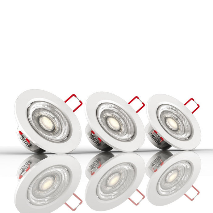 Lot de 3 Spots Encastrable LED Intégrés - Dimmable et Orientable