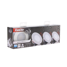 Load image into Gallery viewer, Pack de 3 spots LED intégrés  XANLITE- 345 lumens - spéciale salle de bain
