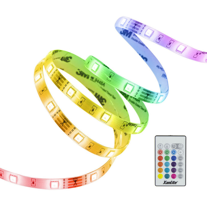 Ruban LED RVB Multicolore XANLITE - 5M - Kit complet